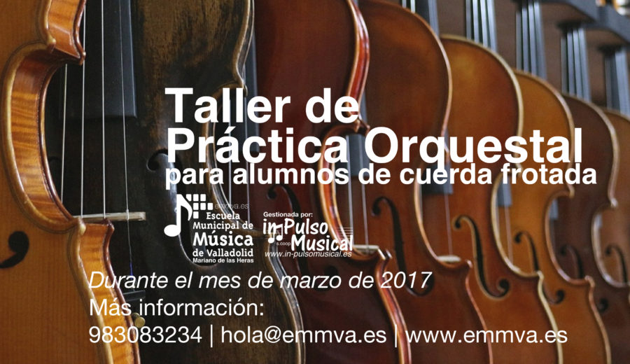 taller práctica orquestal escuela municipal de música de valladolid