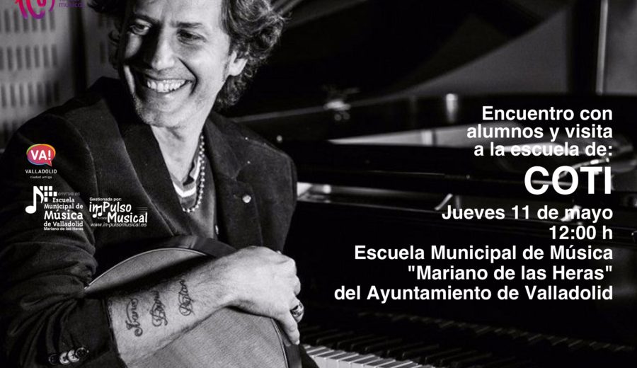 Visita de Coti a la Escuela Municipal de Música de Valladolid
