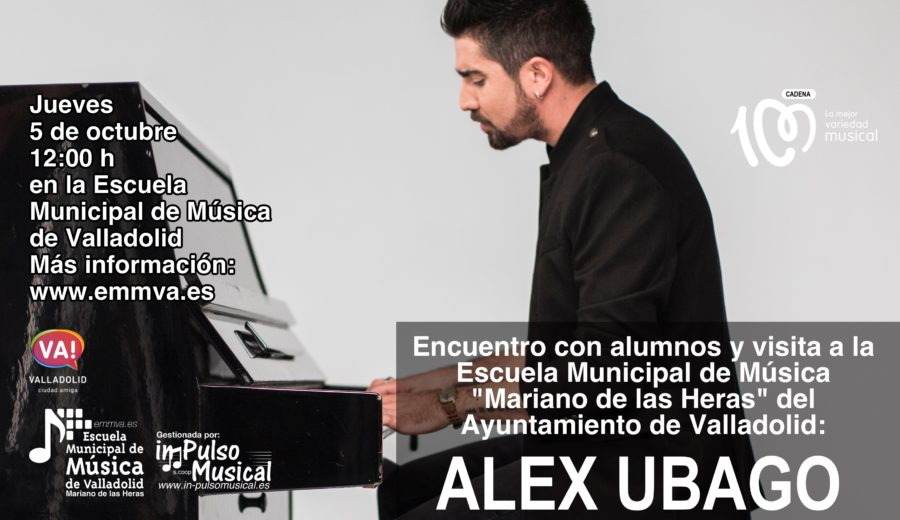 Visita Alex Ubago Escuela Municipal de Música de Valladolid