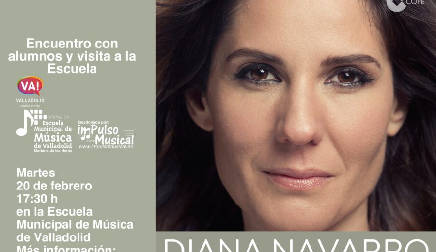 Visita Diana Navarro a la Escuela Municipal de Música de Valladolid EMMVA