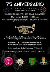 Cartel 75 aniversario Cofradía Exaltación